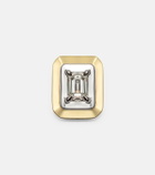 Rainbow K 9kt gold single earring with diamond