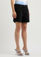 Alexanderwang.t Boxer-effect Denim Shorts Black