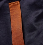 YMC - Striped Cotton-Blend Satin Bomber Jacket - Men - Navy