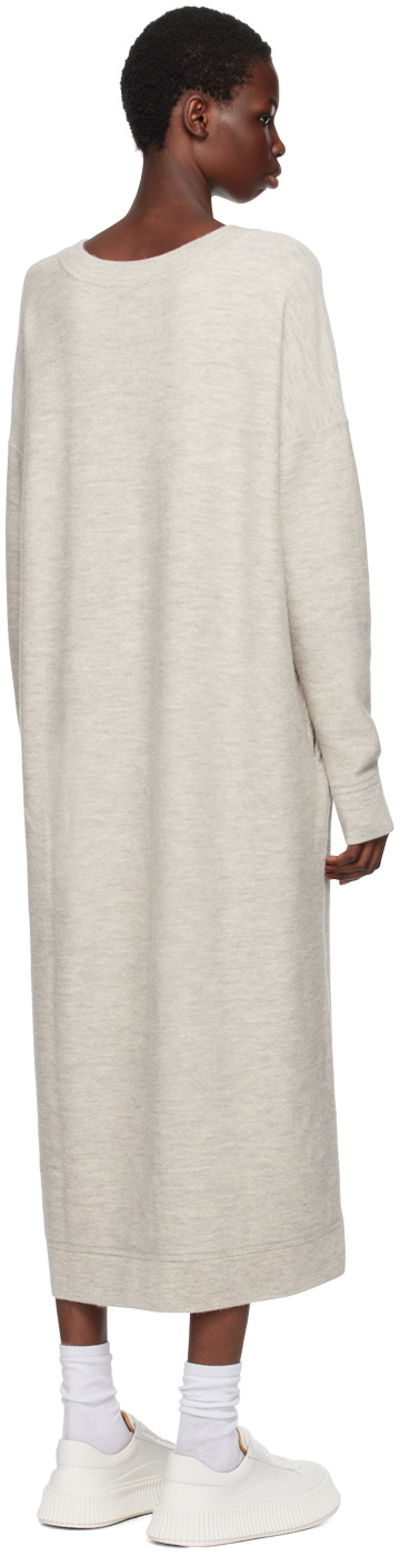 Lauren Manoogian Gray Wide V-Neck Maxi Dress Lauren Manoogian