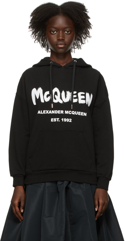 Photo: Alexander McQueen Black Logo Hoodie