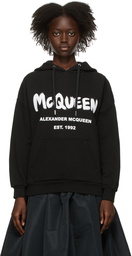 Alexander McQueen Black Logo Hoodie