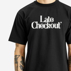 Late Checkout Men's Logo T-Shirt in Black