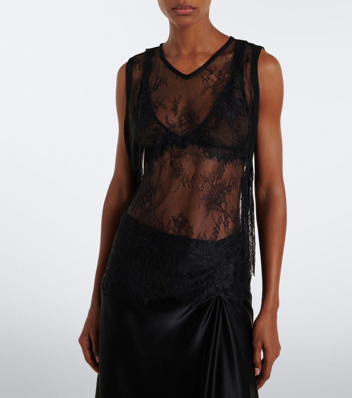 SIR Ingrid sheer lace top