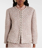 Valentino Embroidered tweed jacket