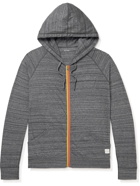 Paul Smith - Grosgrain-Trimmed Space-Dyed Cotton-Jersey Hoodie - Gray