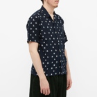 Universal Works Men's Ikat Road Shirt in Night Time Navy