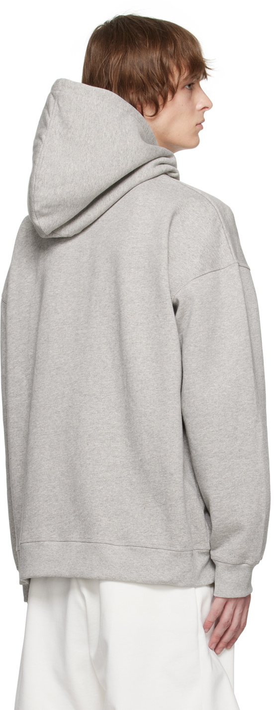 GANNI Gray Graphic Hoodie