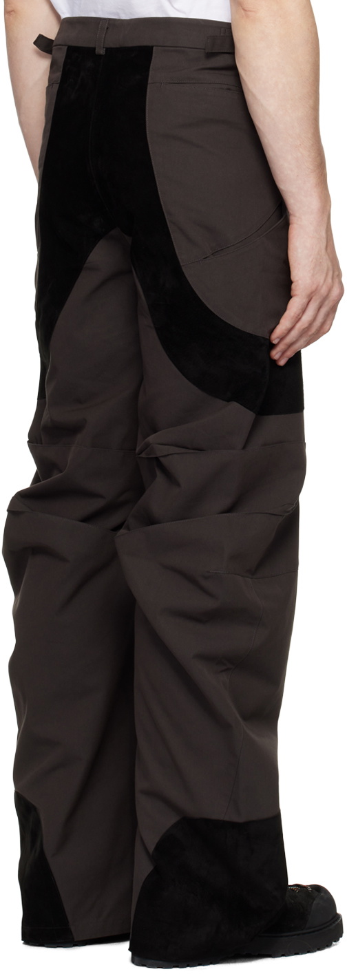 CMMAWEAR Brown Articulated Dart Trousers