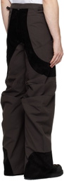 CMMAWEAR Brown Articulated Dart Trousers