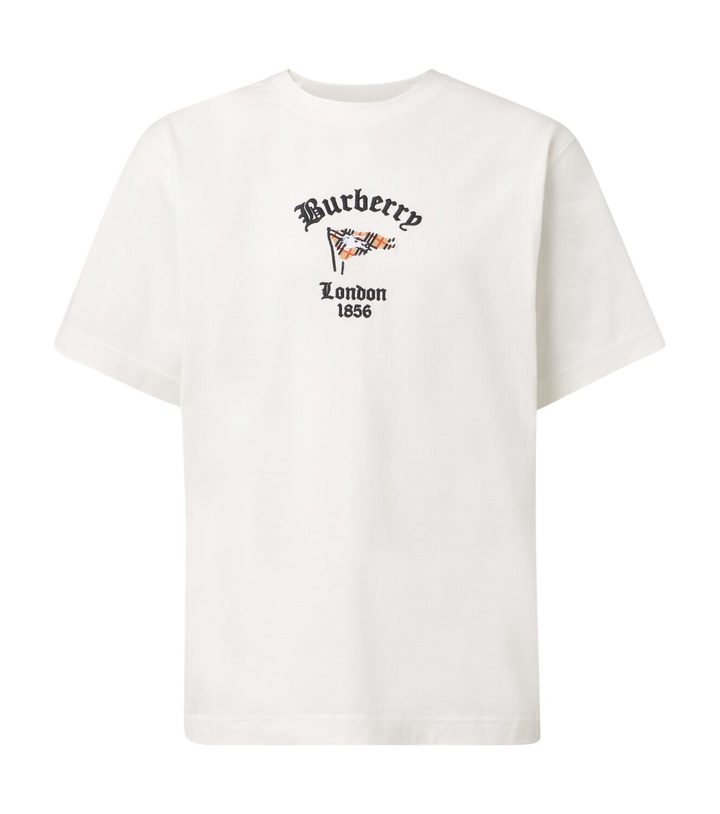 Photo: Burberry Embroidered cotton jersey T-shirt