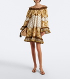 La DoubleJ Placée printed cotton minidress
