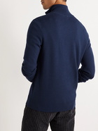 Massimo Alba - Slim-Fit Cashmere Half-Zip Sweater - Blue