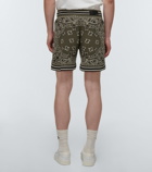 Amiri Printed cotton-blend shorts