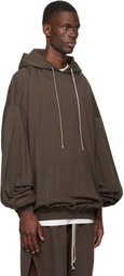Rick Owens DRKSHDW Brown Temple Hun Hoodie