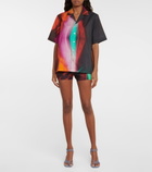 Louisa Ballou - Printed mid-rise shorts