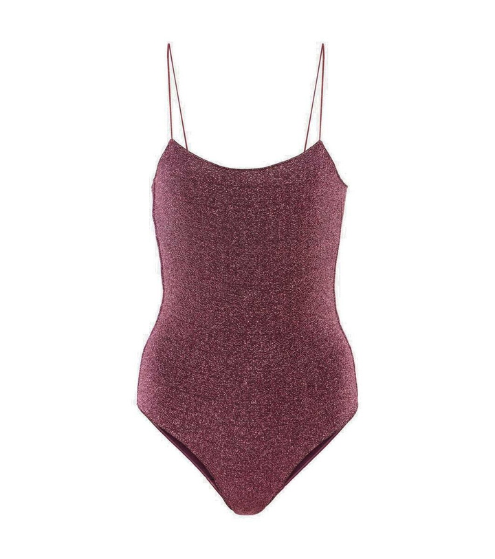 Photo: Oséree Lumière lamé swimsuit