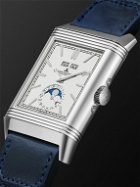 Jaeger-LeCoultre - Casa Fagliano Reverso Tribute Duoface Calendar 29.9mm Stainless Steel, Leather and Canvas Watch, Ref. No. Q3918420
