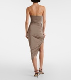 Nensi Dojaka Asymmetric draped cocktail dress