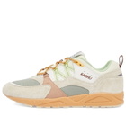 Karhu Men's Fusion 2.0 Sneaker in Turtledove/Shadow Lime