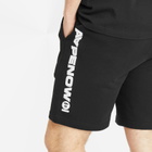 Men's AAPE Now Solid Sweat Shorts in Black