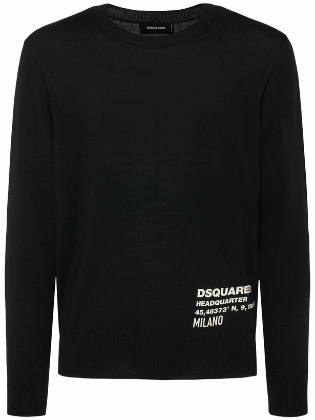 Photo: DSQUARED2 Ceresio 9 Wool Crewneck Sweater