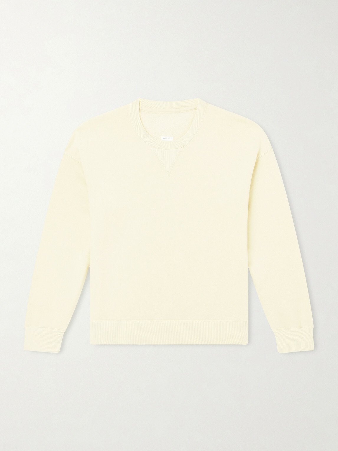 Visvim - Jumbo SB Wool and Cotton-Blend Jersey Sweatshirt - Yellow
