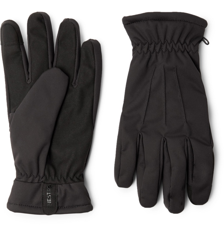 Photo: Hestra - Duncan Touchscreen Fleece-Lined Shell Gloves - Black