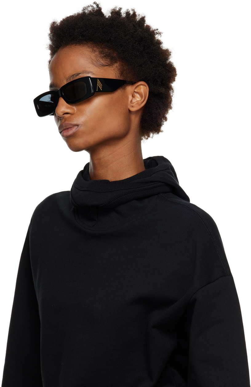 The Attico Black Linda Farrow Edition Mini Marfa Sunglasses The Attico