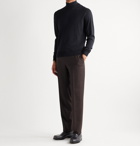 Canali - Merino Wool Mock-Neck Sweater - Blue