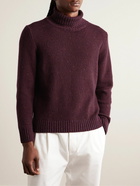 Inis Meáin - Donegal Merino Wool and Cashmere-Blend Rollneck Sweater - Red