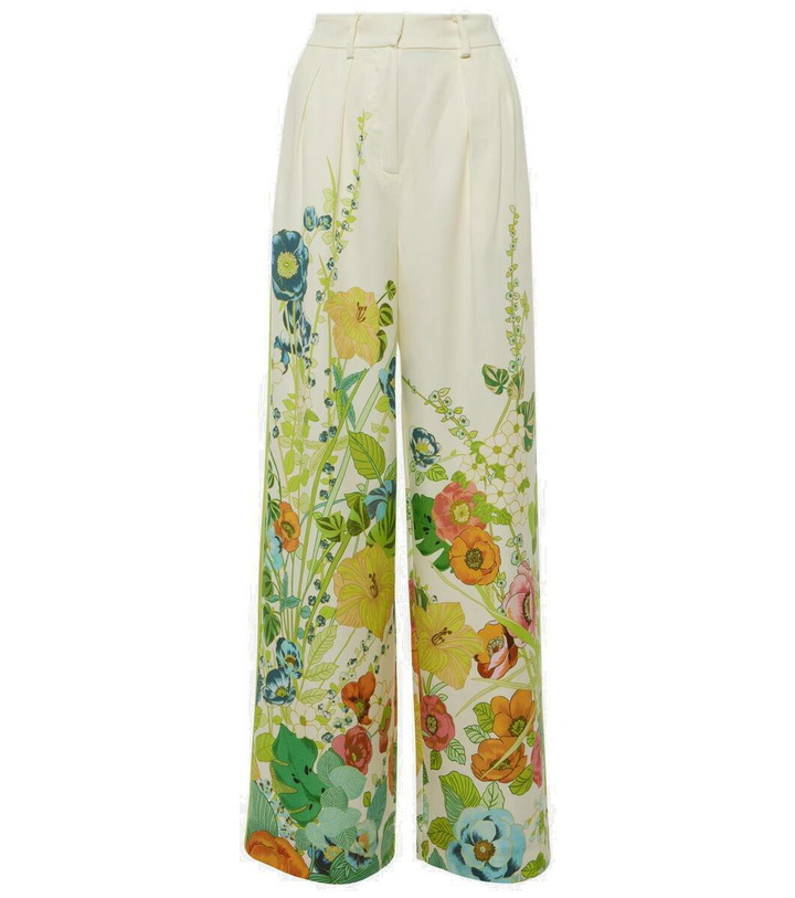 Photo: Alémais Floral high-rise wide-leg pants