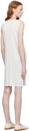 Pleats Please Issey Miyake Off-White Monthly Colors March Midi Dress