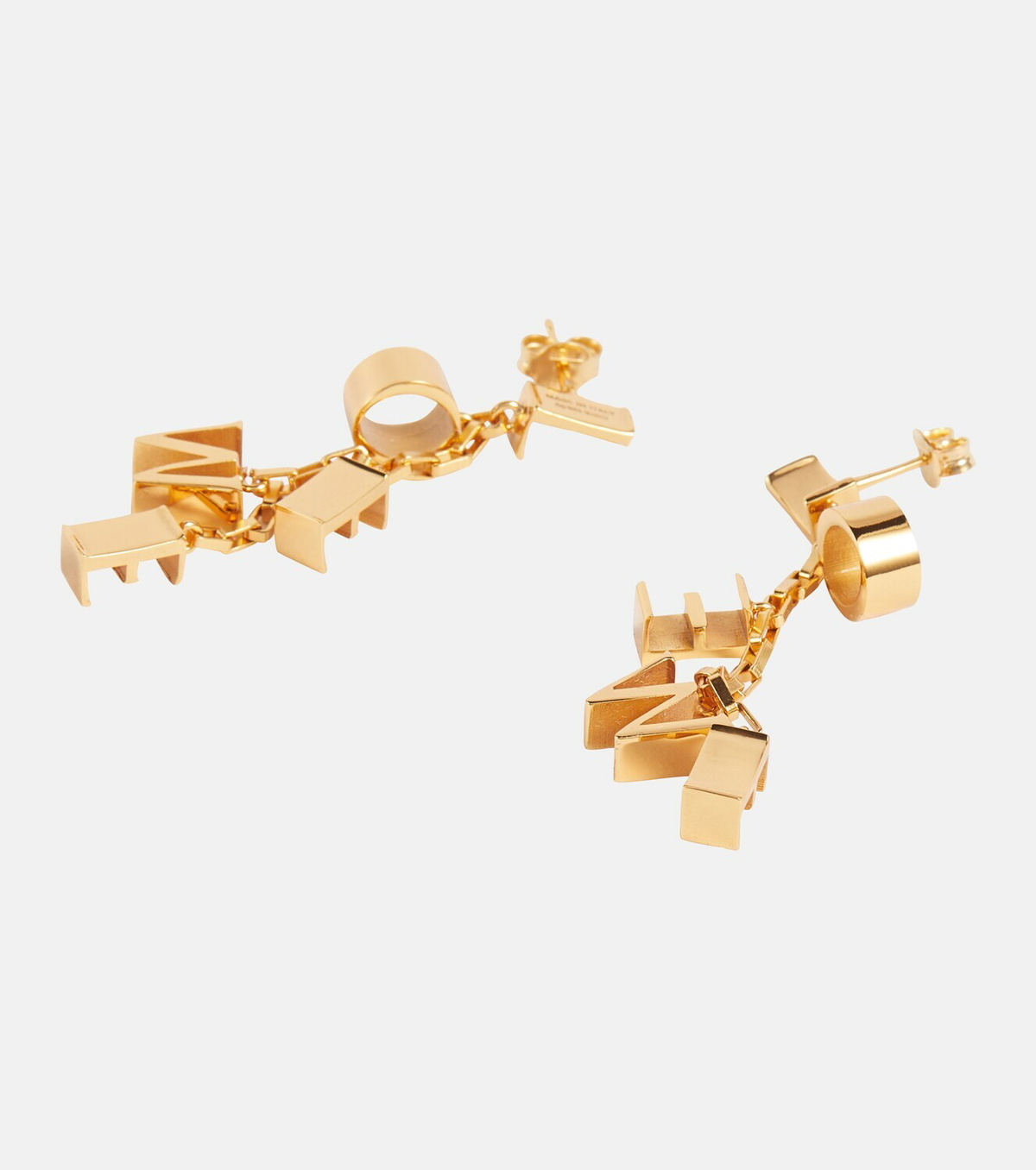 Loewe Logo sterling silver drop earrings