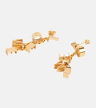 Loewe Logo sterling silver drop earrings