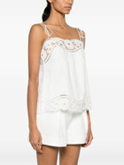 ZIMMERMANN - Lace Trimmed Linen Top