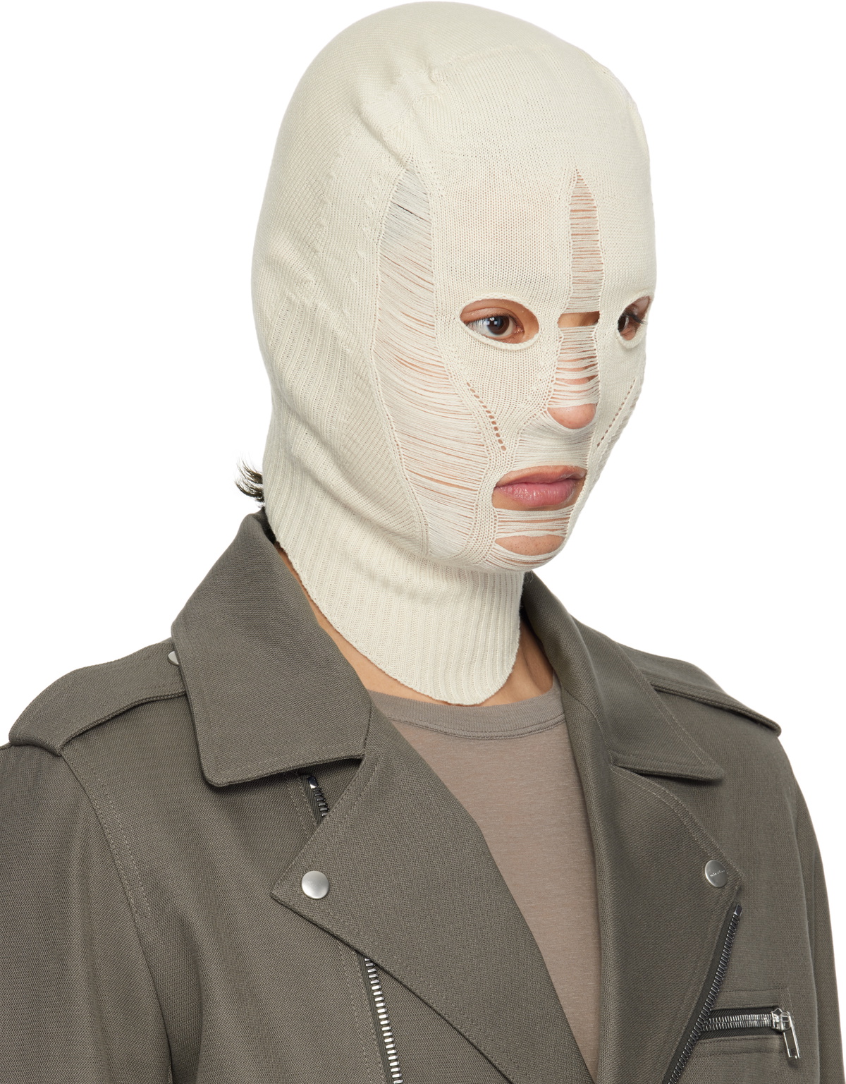 Rick Owens Off-White Hollywood Skull Balaclava Rick Owens