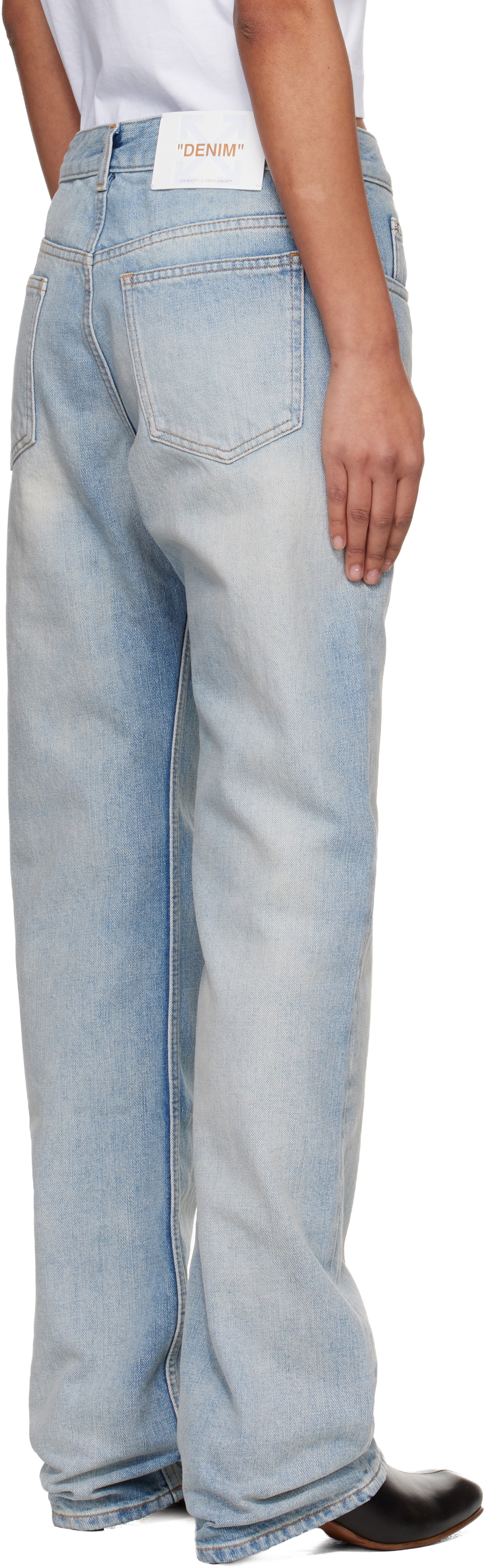Off-White Blue New 90S Fit Jeans