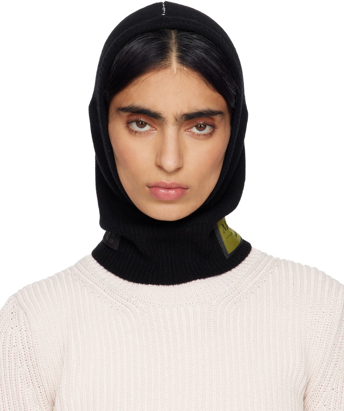 Photo: MM6 Maison Margiela Black Access Labels Story Gauge 7 Balaclava