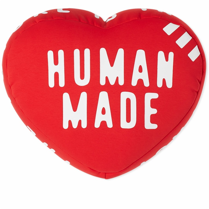 Photo: Human Made Men's Heart Beads Cushion in Red 