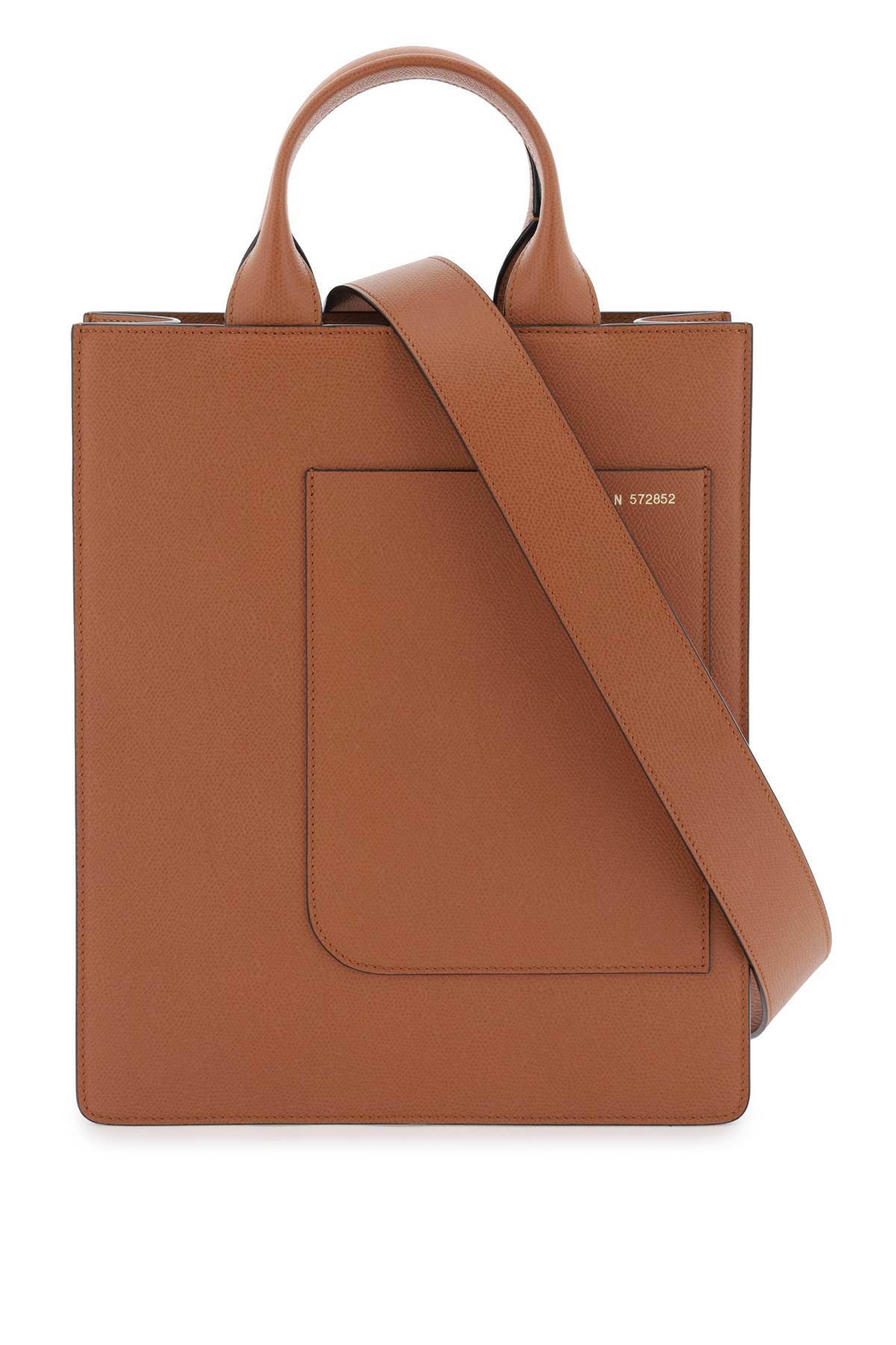 VALEXTRA small 'boxy' tote bag Brown