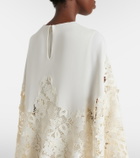Oscar de la Renta Floral silk-blend kaftan