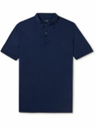 Hartford - Cotton-Jersey Polo Shirt - Blue