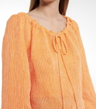 Lisa Marie Fernandez - Linen-blend blouse