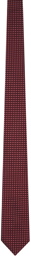 ZEGNA Red Jacquard Tie