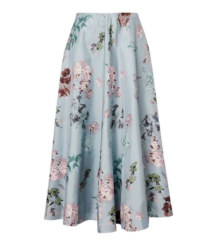 Photo: Altuzarra Varda floral silk midi skirt