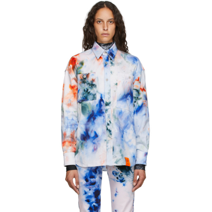 Photo: S.R. STUDIO. LA. CA. White SOTO Hand-Dyed Denim Shirt