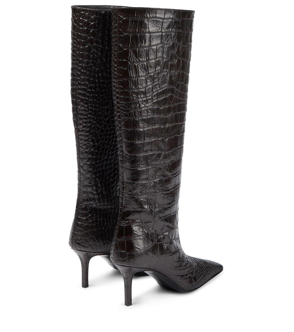 Acne Studios Croc-effect leather boots