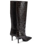 Acne Studios Croc-effect leather boots