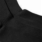 Auralee Men's Giza Cotton Sock in Black